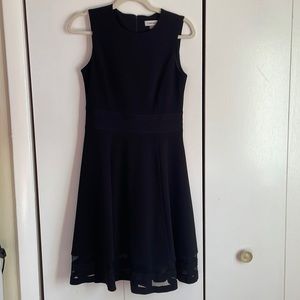Calvin Klein Black Fit and Flare Dress